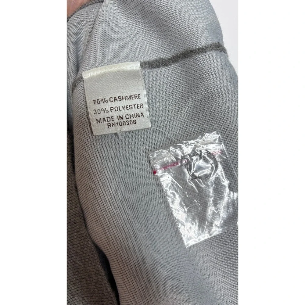 Peter Millar Crown Comfort Gray 70% Cashmere Blend Quarter Zip Sweater - Size M‎